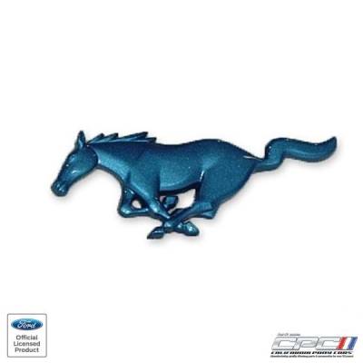 NXT-GENERATION - 1994-2004 Mustang Running Horse Emblem, BRIGHT BLUE