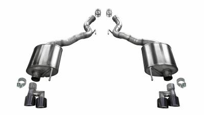 Corsa Performance Exhaust - 18-20 Mustang GT Convertible 3" Sport Exhaust System, Axle-Back, 4" Black Tips
