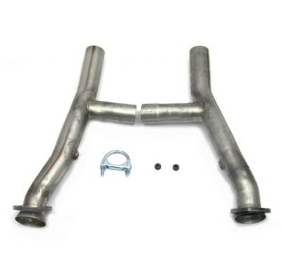 JBA Headers - 65-70 Mustang JBA 390/428 SS Off-Road H-Pipe For Mid Length Headers