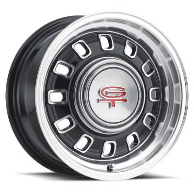 Legendary Wheel Co. - 65 - 73 Mustang 15 X 7 LW60 GT8 Wheel, BLACK Finish, 4 X 4.5"