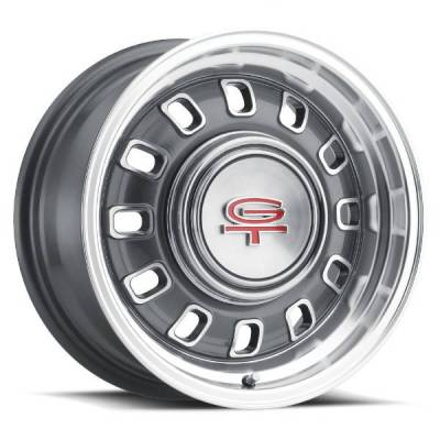 Legendary Wheel Co. - 65 - 73 Mustang 15 X 7 LW60 GT8 Wheel, CHARCOAL Finish, 4 X 4.5"