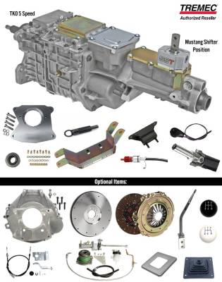 American Powertrain - 1965 - 1966 Mustang Manual Transmission Tremec TKO 500 Conversion Kit