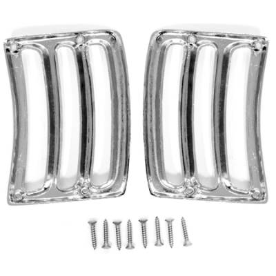 All Classic Parts - 64-66 Mustang Headlight Extension Trim, Chrome
