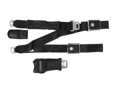 Scott Drake - 68 - 69 Mustang Concours 3 Point Shoulder Mount Seat Belts w/Lap Retractor