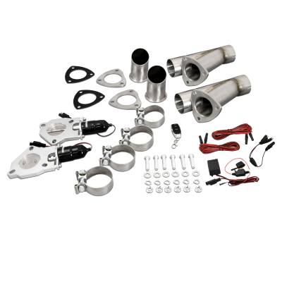 Patriot Exhaust Products - Dual Electronic Exhaust Cut-Out System, w/ Remote, For Mustang or Hot Rods,  2.5 Inch Diameter