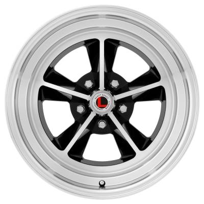 Legendary Wheel Co. - 17 x 8 Legendary GT9 Alloy Wheel, 5 on 4.5 BP, 4.75 BS, Gloss Black / Machined