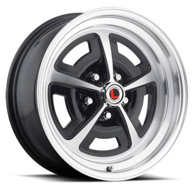 Legendary Wheel Co. - 69 - 73 Mustang 16 x 8 Magnum Alloy Wheel- Gloss Black / Machined