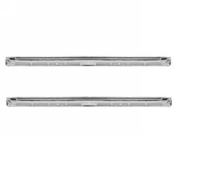 Scott Drake - 64-68 Mustang Coupe & Fastback Door Sill Plates, Stainless Steel