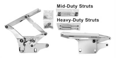 Dynacorn | Mustang Parts - 67 - 68 Mustang Billet Hood Hinges for a STEEL Hood, Pair