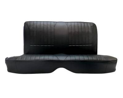 Procar - 65 - 67 Mustang Fastback RALLY Rear Seat Upholstery, Black LEATHER