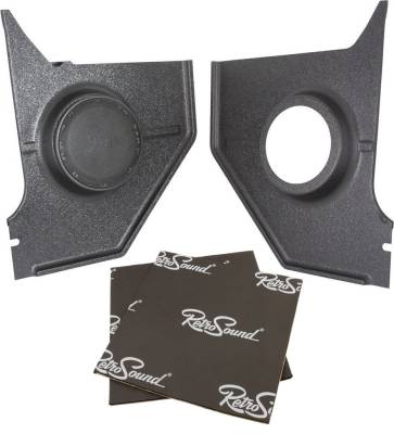 RetroSound - 67 - 68 Mustang Coupe & Fastback Kick Panels (Black)