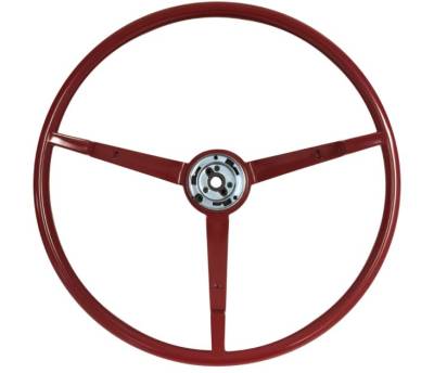Scott Drake - 1964 Mustang OE Style Standard Steering Wheel (Red, Generator)