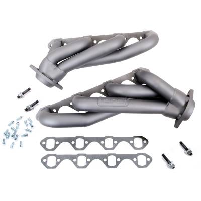 BBK Performance - 86-93 Mustang 5.0 BBK Unequal Length Shorty Headers, Titanium Ceramic