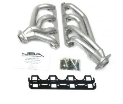 JBA Headers - 65 -73 Mustang JBA Shorty Headers 1-5/8 Inch, 351W, Silver Ceramic Coating