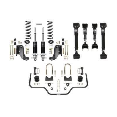 Detroit Speed - 79-93 Mustang DSE Rear 4 Link Speed Kit 2, Non-Adjustable Shocks