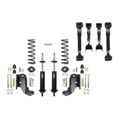 Detroit Speed - 79-93 Mustang DSE Rear 4 Link Speed Kit 1, Non-Adjustable Shocks