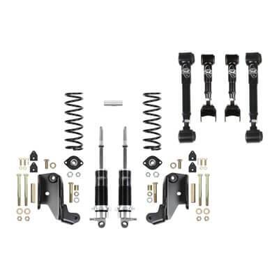 Detroit Speed - 79-93 Mustang DSE Rear 4 Link Speed Kit 1,  Single Adjustable Shocks