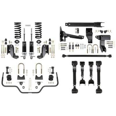 Detroit Speed - 79-93 Mustang DSE Rear 4 Link Speed Kit 3,  DOUBLE Adjustable Shocks