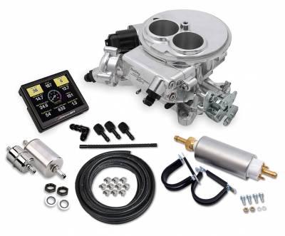 Holley - 64 - 73 Mustang Holley Sniper 2 Barrel EFI Self-Tuning Master Kit, Polished