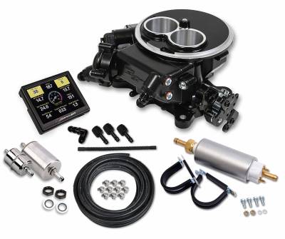 Holley - 64 - 73 Mustang Holley Sniper 2 Barrel EFI Self-Tuning Master Kit, Black Ceramic