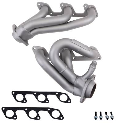 BBK Performance - 05 -10 Mustang V6 BBK Shorty Tuned Header, Titanium Ceramic Finish