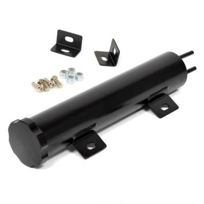 All Classic Parts - 86-93 Mustang Radiator Overflow Tank, Black, 2" x 10" (14oz) w/ Cap & Hardware