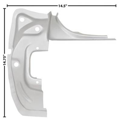 Dynacorn | Mustang Parts - 65-66 Mustang Fastback Rear Quarter Panel End w/ Upper Bracket, LH