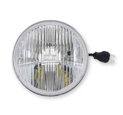 Holley - 1969 Classic Mustang or 1967 Mustang Shelby 5.75" Round LED Headlight, HIGH BEAM ONLY, Choose your Color Temp