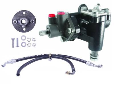 Borgeson - 71 - 73 Mustang Integral Power Steering Box Upgrade Kit for FORD PS Pump, V8