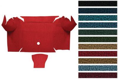 ACC - Auto Custom Carpets - 1967 - 1968 Mustang CONVERTIBLE Trunk Floor Carpet Only, Nylon, Choose Color, Logo