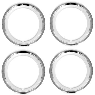 All Classic Parts - 66 Mustang Wheel Trim Ring, 14 inch Diameter / 2 inch Depth, Set of 4
