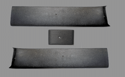 Miscellaneous - 1965 - 1966 Mustang Fastback Upper Rear Roof Trim Panels, ABS, Made in the USA, 3 Pieces