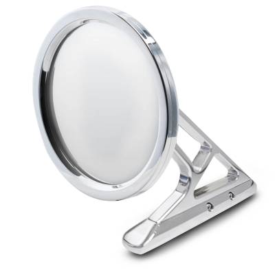 Eddie Motorsports - 65-73 Mustang Kinetic Billet Side View Mirror, Matte Silver