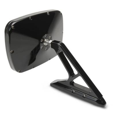 Eddie Motorsports - 65-73 Mustang Kinetic Billet Side View Mirror, Black Powder Coated