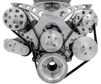 March Performance Pulleys - March Performance Revolver Serpentine System, 289/302/351W Engines, Reverse Rotation Pump