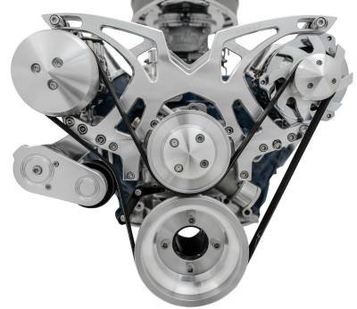 March Performance Pulleys - March Performance Style Track Serpentine Front Drive System, 289/302/351W Engines