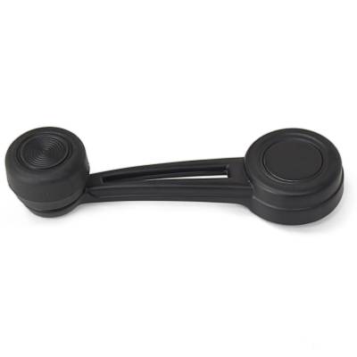 All Classic Parts - 68-69 Mustang Door or Quarter Window Black Handle and Knob, (Standard Door Panel)