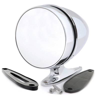 All Classic Parts - 65-68 Mustang Outside Mirror, Bullet, Long Base