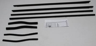 Repops Automotive Reproductions - 64 1/2 - EARLY 65 Mustang Window Channel Strip Set, Concours (Coupe & Convertible)