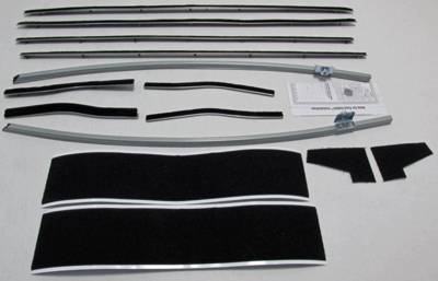Repops Automotive Reproductions - 64 1/2 - 66 Mustang Window Deluxe Felt kit, Concours (Coupe & Convertible)