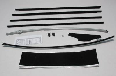 Repops Automotive Reproductions - 64 1/2 - 66 Mustang Window Deluxe Felt kit, Concours (Fastback)
