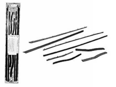 Repops Automotive Reproductions - 70 Mustang Coupe Window Channel Strip Set, 8 pcs