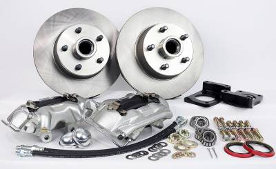 Master Power Brakes - 70-73  Mustang Front Disc Brake Conversion Kit, V8 Drum Spindles