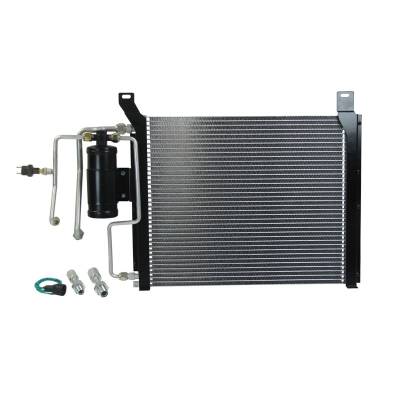 Old Air Products - 1967-70 Mustang Modified Condenser Kit with Passenger Side Drier and Lines