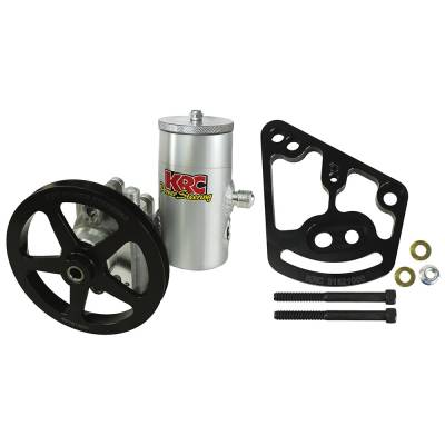 Stang-Aholics - 64 - 73 Mustang Power Steering Pump Kit, Onboard Reservoir, V-Belt Pulley, 351 Windsor/Cleveland