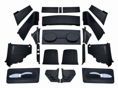 MP Performance Products - 67 - 68 Mustang Fastback Interior Panel Kit, Vinyl Wrapped