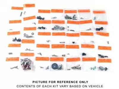 AMK Products - Bolts and Hardware - 71 - 73 Mustang Interior Fastener Kit, Coupe, Dark Color