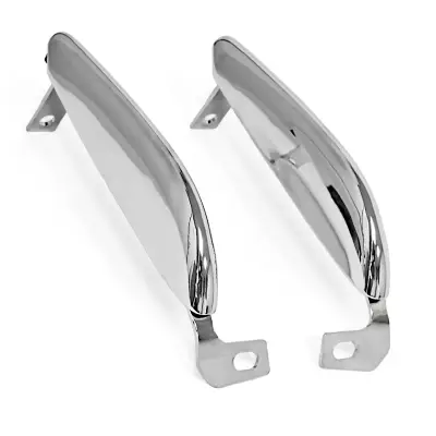 All Classic Parts - 1964 - 1966 Mustang Front Bumper Guards, Chrome, Pair