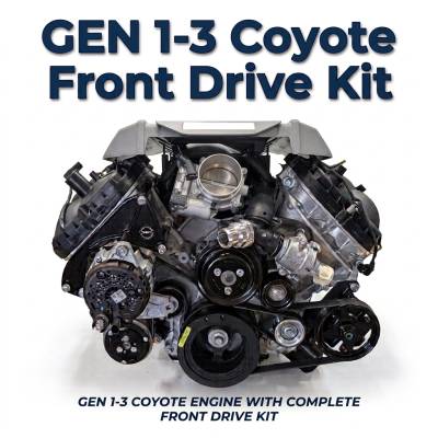 Stang-Aholics - 5.0L Coyote GEN 1- 3 Swap Front Drive Accessory Kit, 1965 - 1973 Mustang and Others
