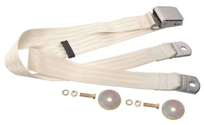 Dynacorn | Mustang Parts - 65-73 Mustang White Seat Belt
